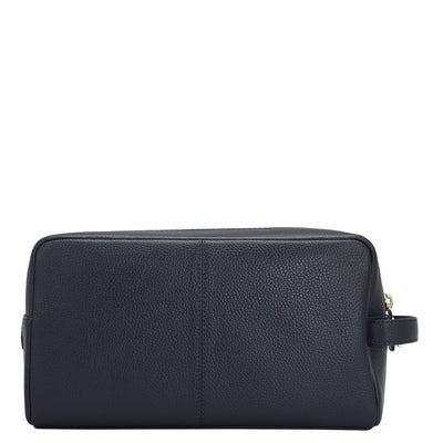 Wax Leather Multi Pouch - Navy