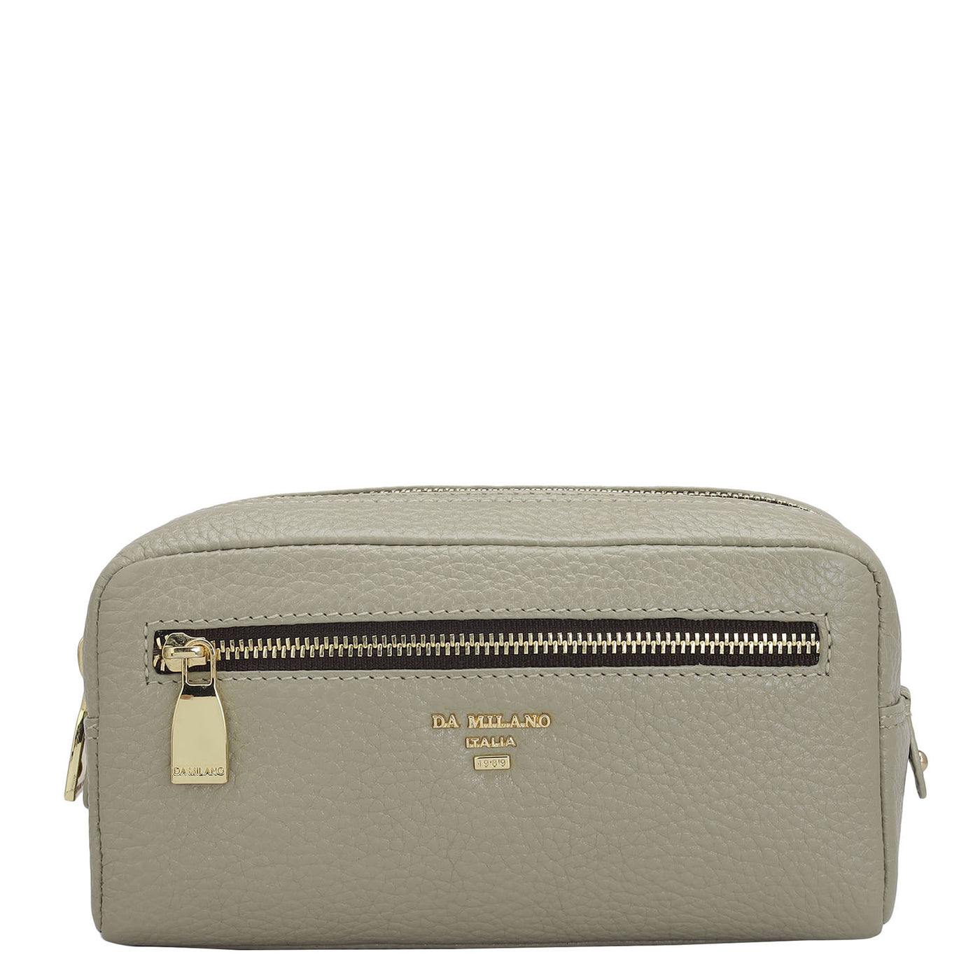 Wax Leather Multi Pouch - Khaki