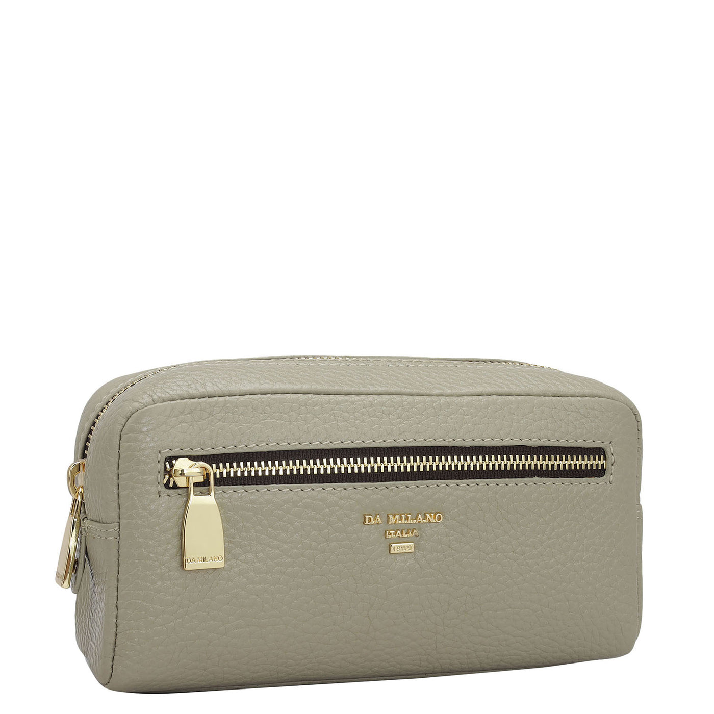 Wax Leather Multi Pouch - Khaki