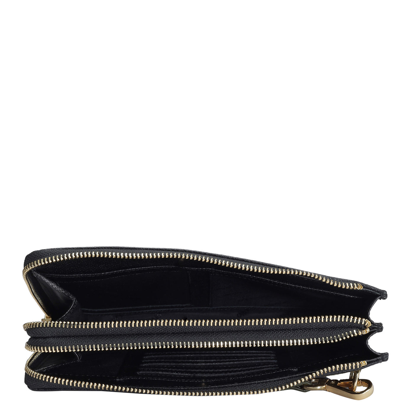 Croco Leather Multi Pouch - Military Green