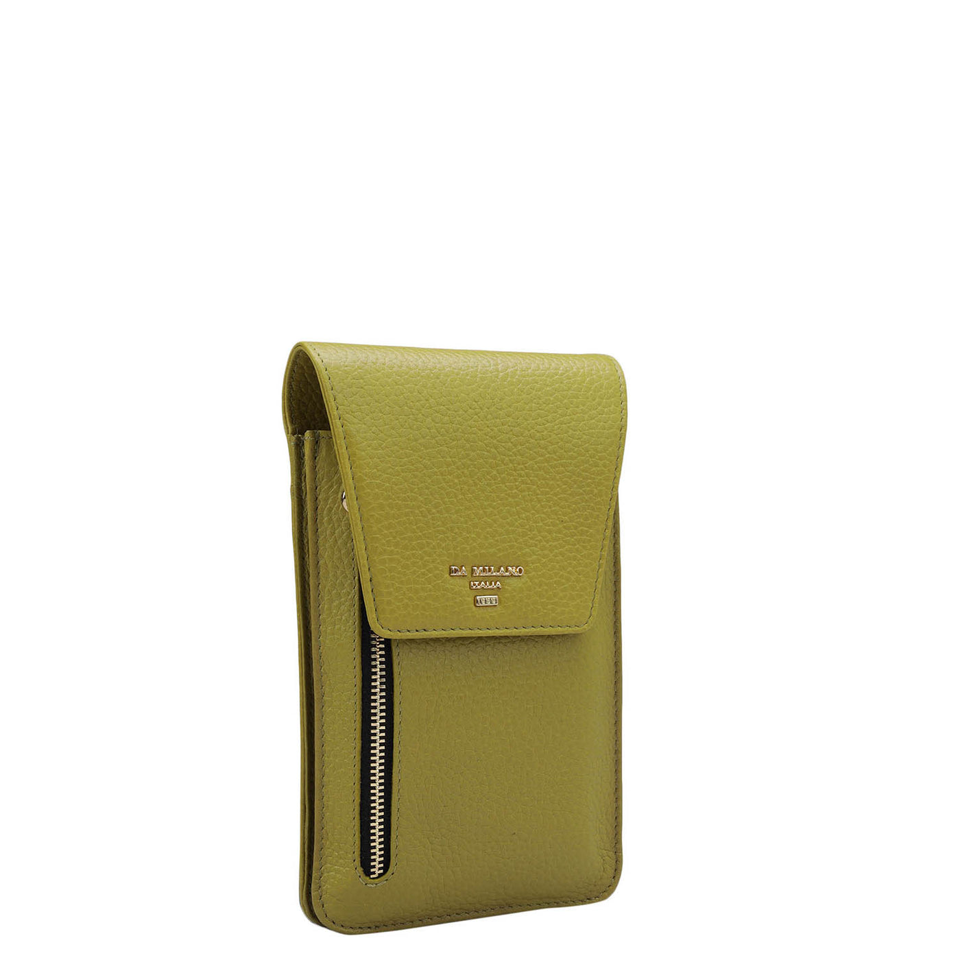 Wax Leather Crossbody - Green Tea