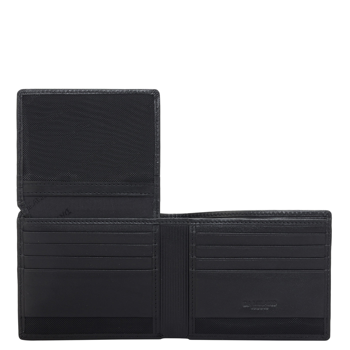 Black Bifold Leather Mens Wallet