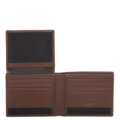 Brown Bifold Leather Mens Wallet