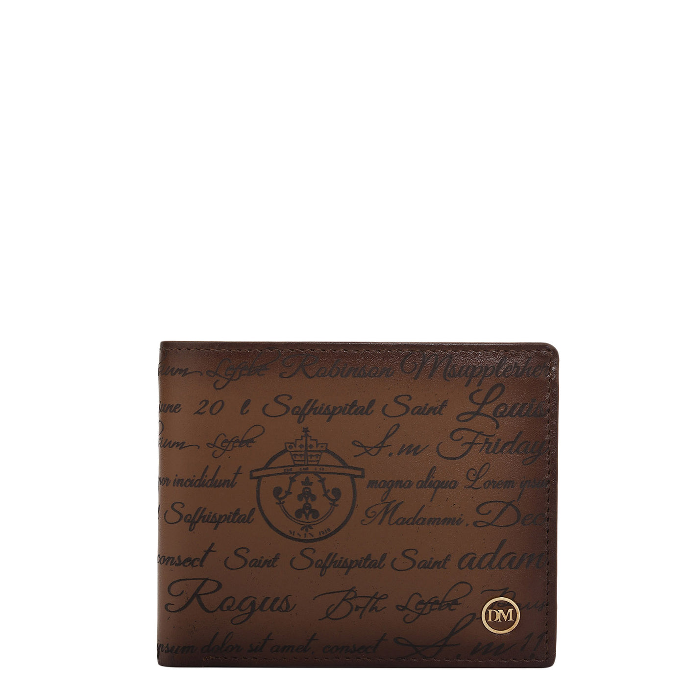 Cognac Bifold Leather Mens Wallet