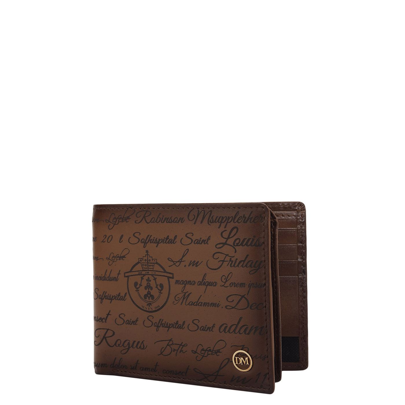 Cognac Bifold Leather Mens Wallet