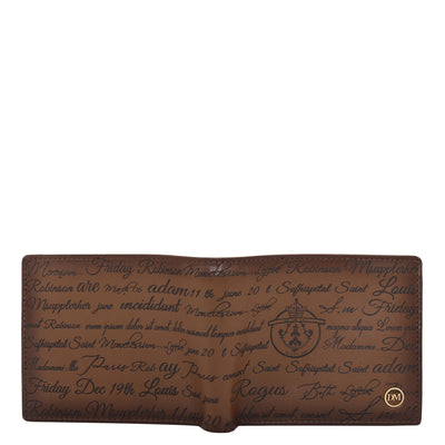 Cognac Bifold Leather Mens Wallet