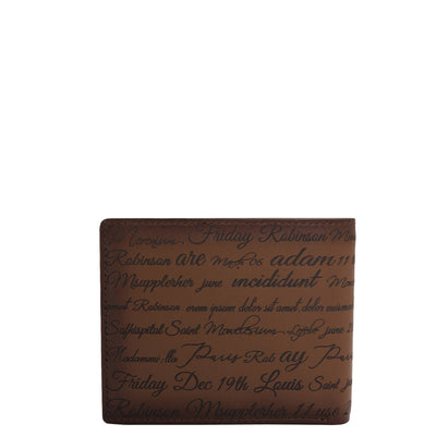 Cognac Bifold Leather Mens Wallet