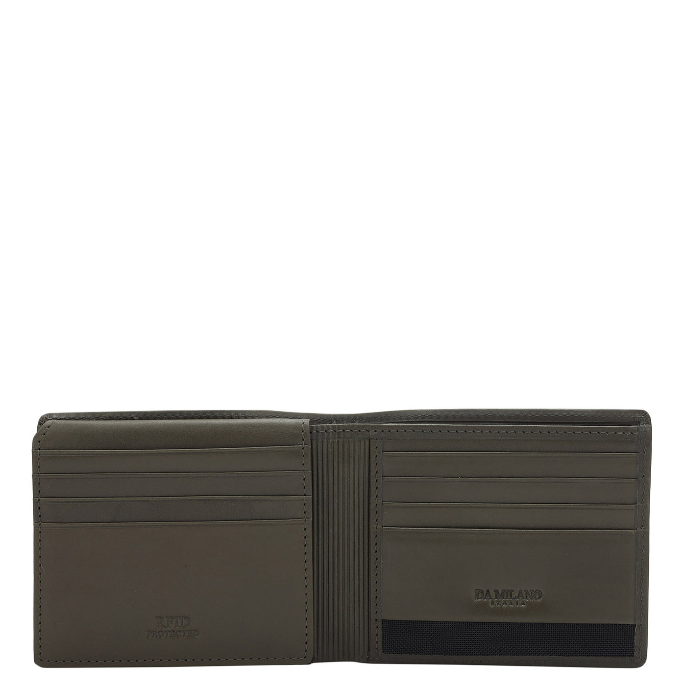 Olive Bifold Leather Mens Wallet