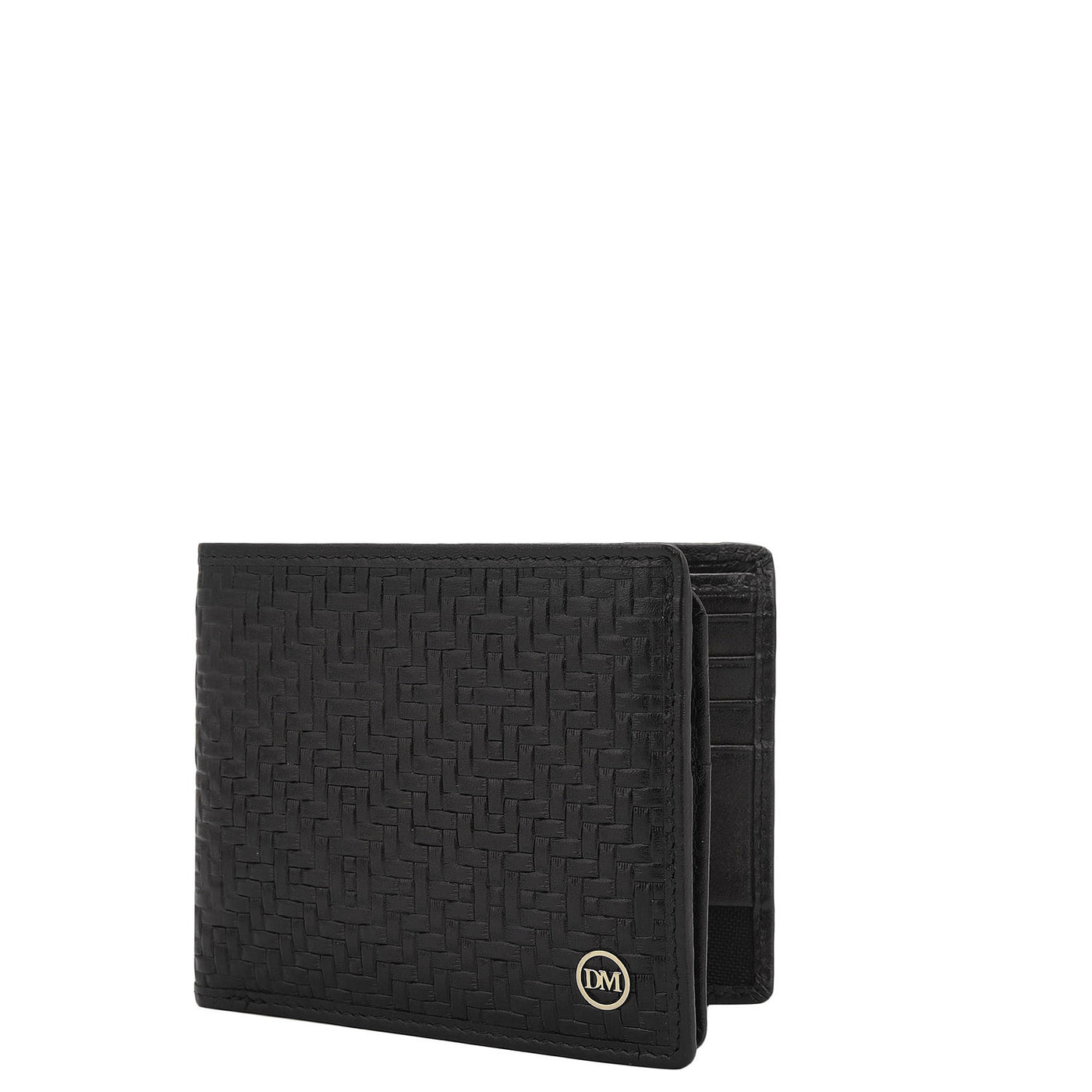 Black Bifold Leather Mens Wallet