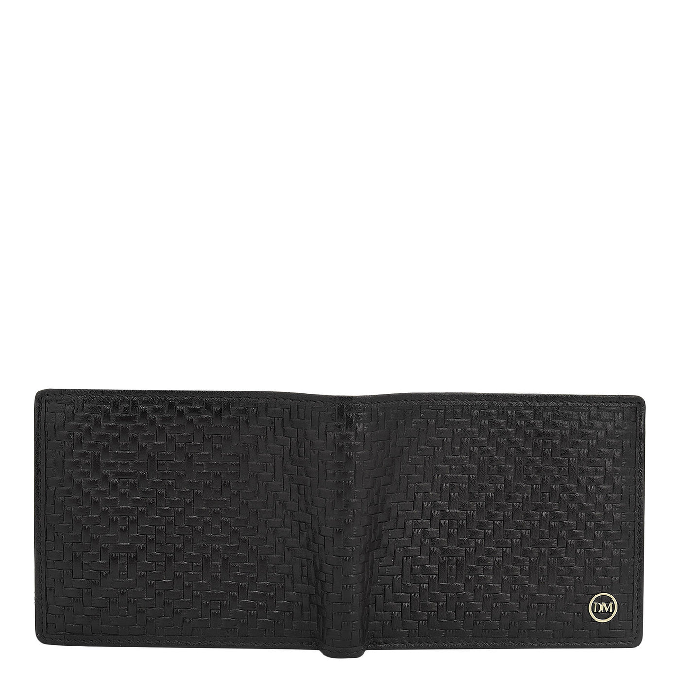 Black Bifold Leather Mens Wallet