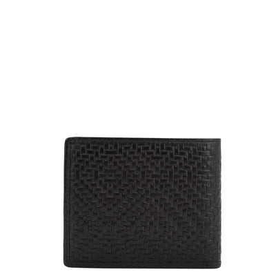 Black Bifold Leather Mens Wallet