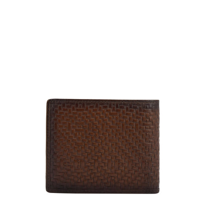 Cognac Bifold Leather Mens Wallet