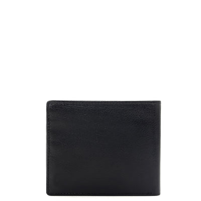 Black Bifold Leather Mens Wallet