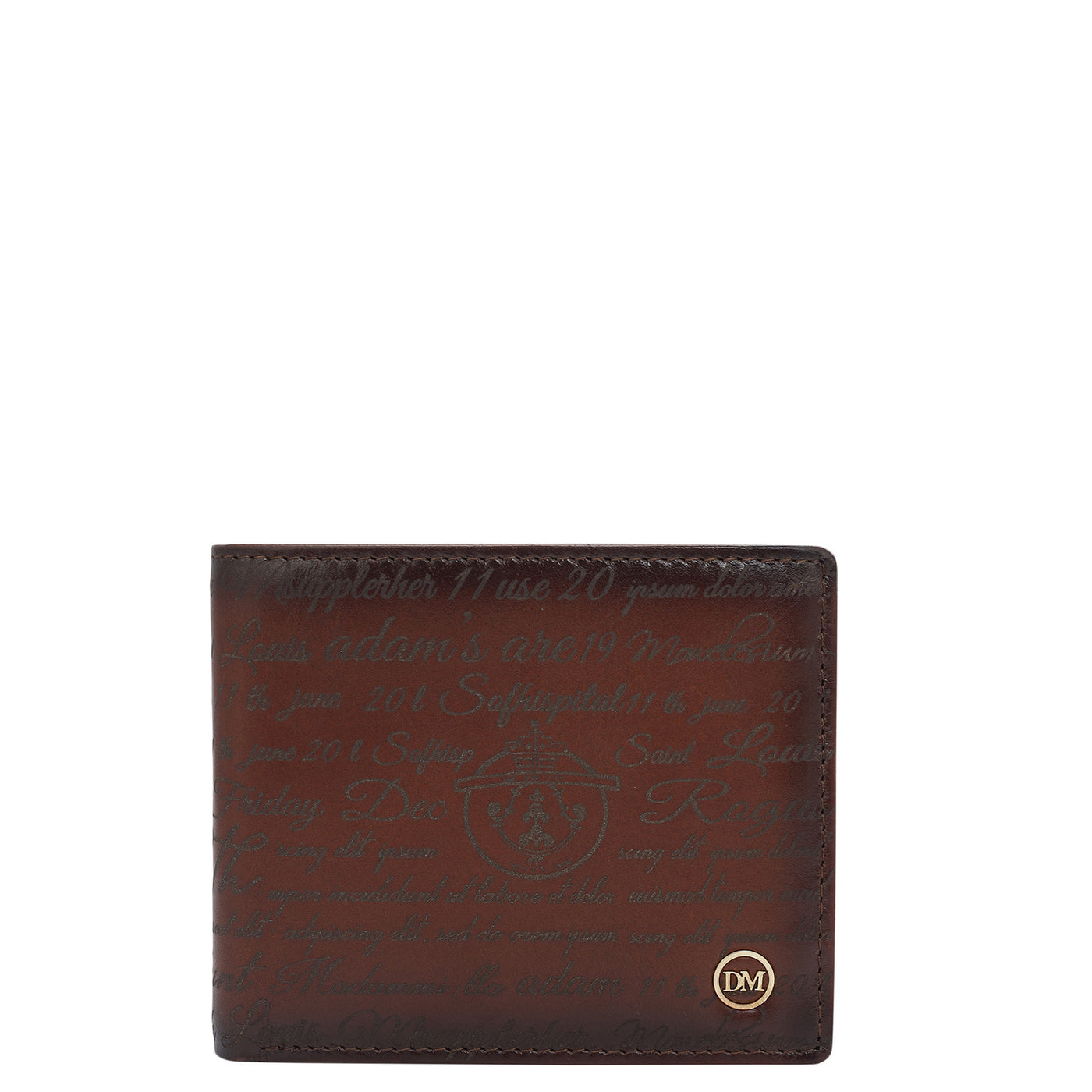 Cognac Bifold Leather Mens Wallet