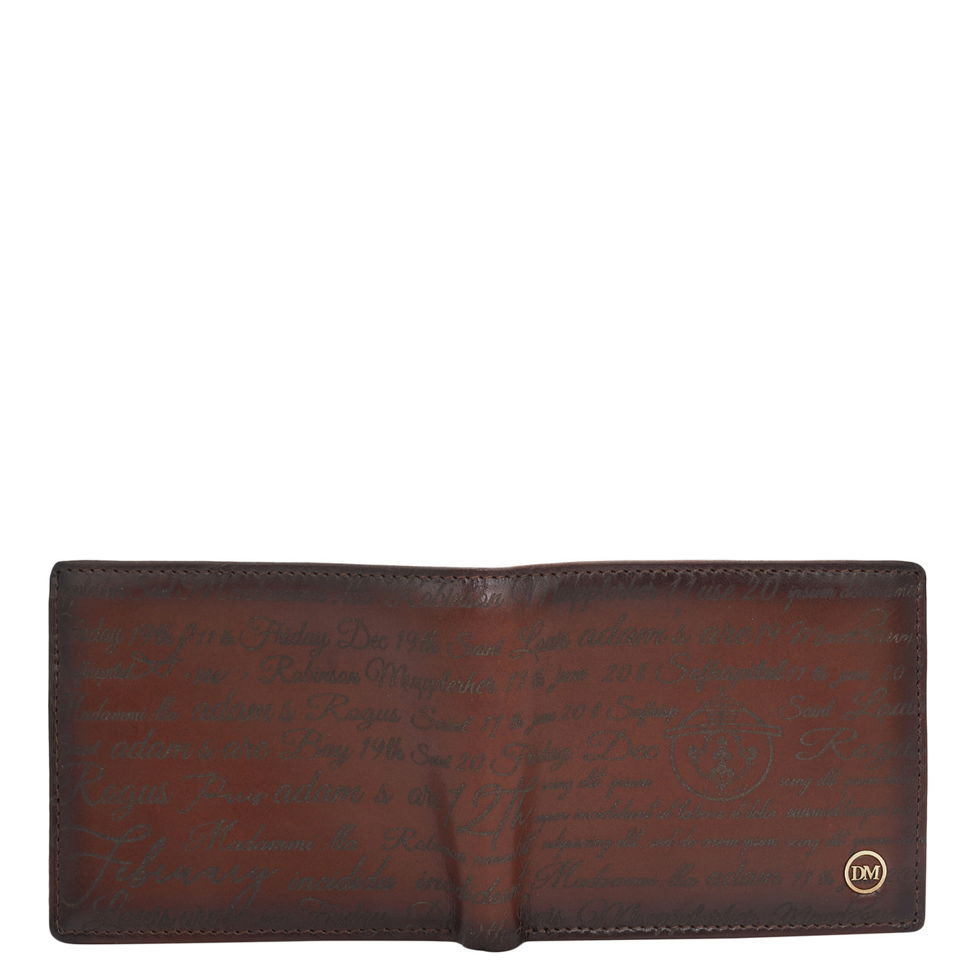 Cognac Bifold Leather Mens Wallet