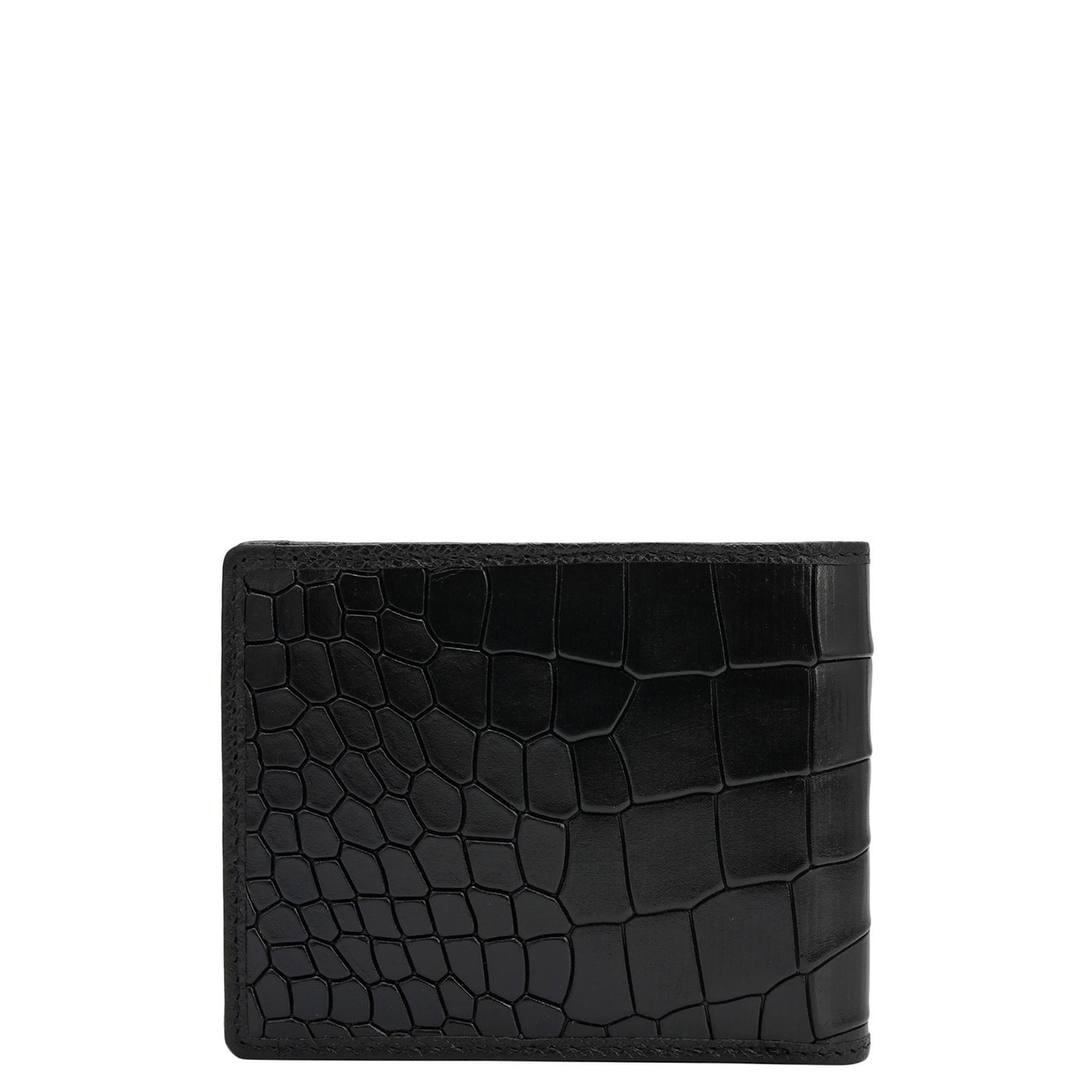 Black Bifold Leather Mens Wallet