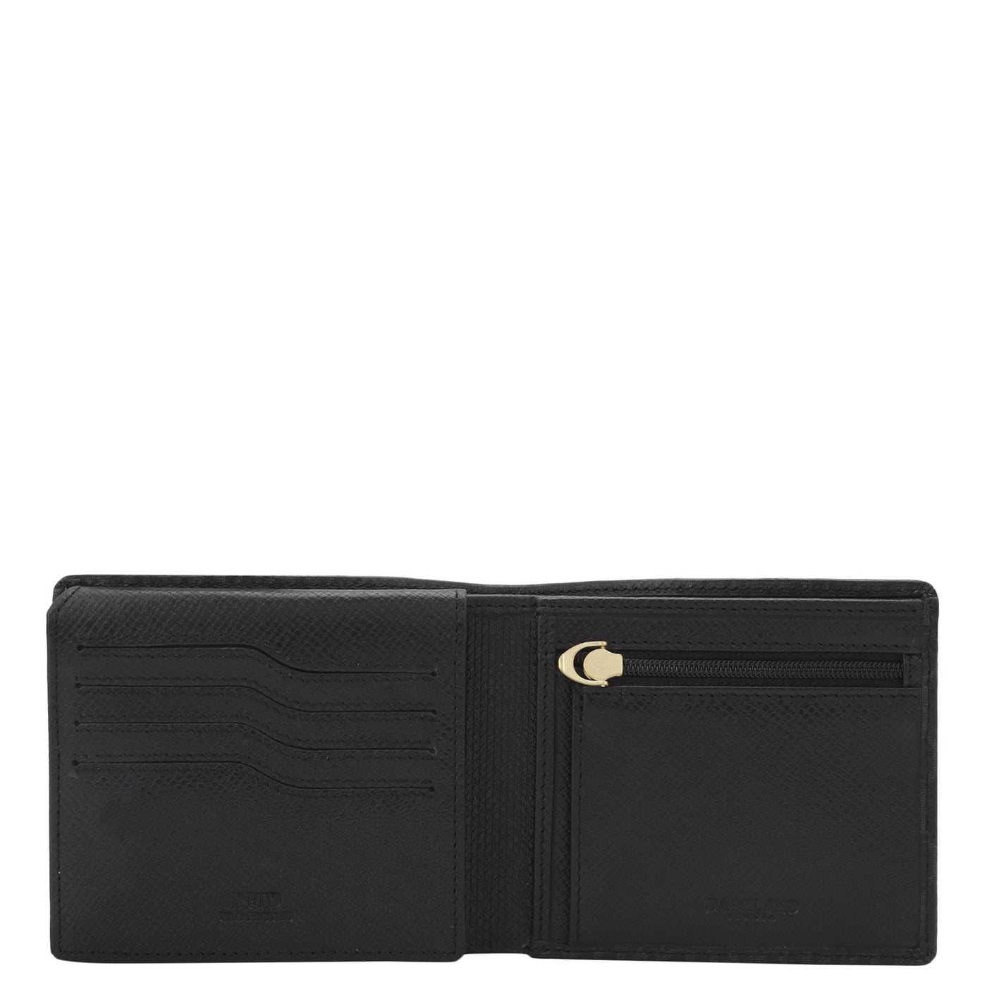 Black Bifold Leather Mens Wallet