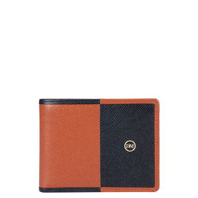 Rust Bifold Leather Mens Wallet