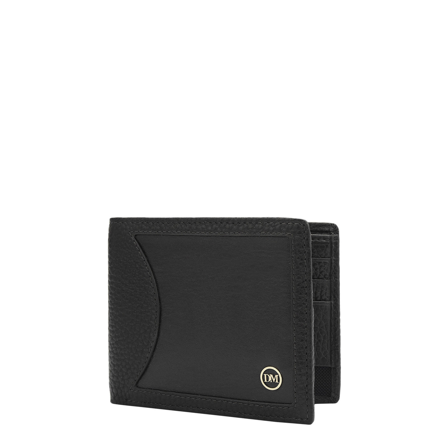 Black Bifold Leather Mens Wallet