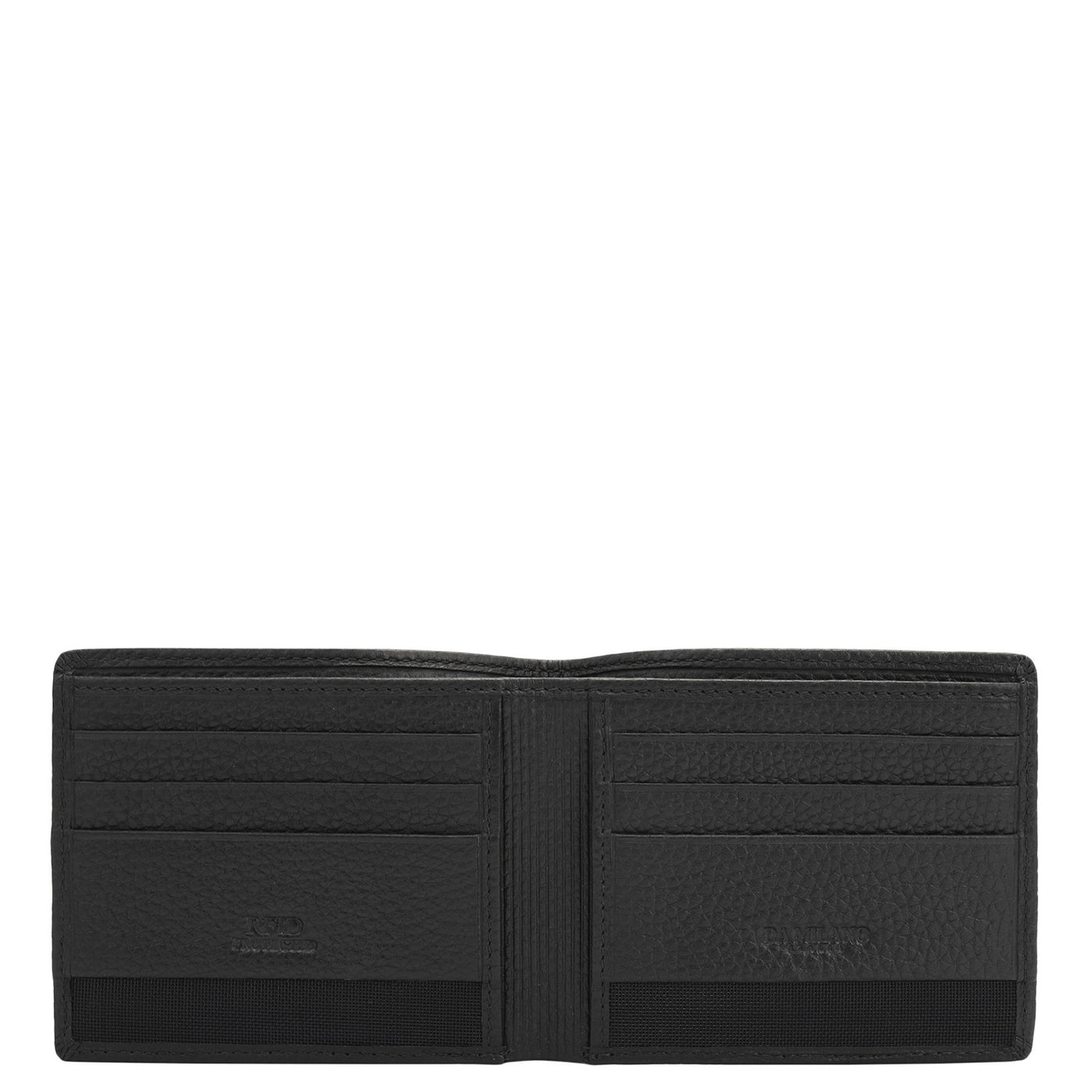 Black Bifold Leather Mens Wallet