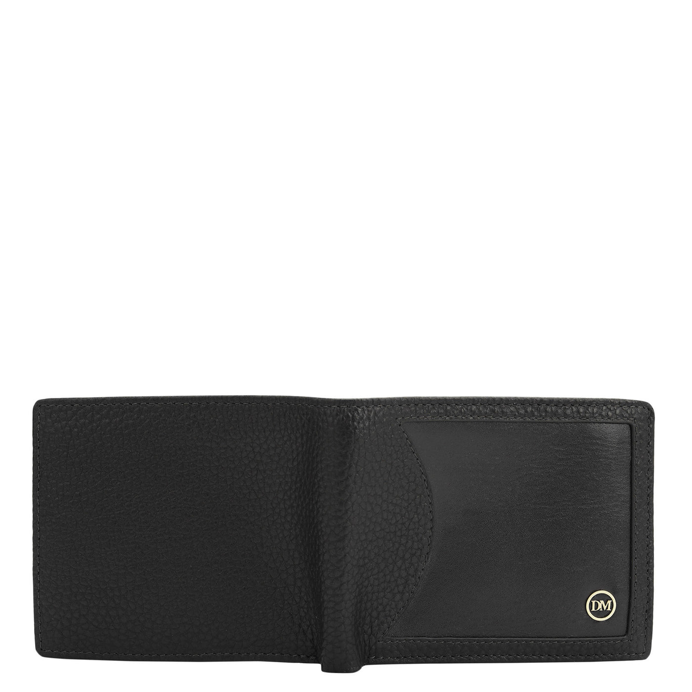 Black Bifold Leather Mens Wallet