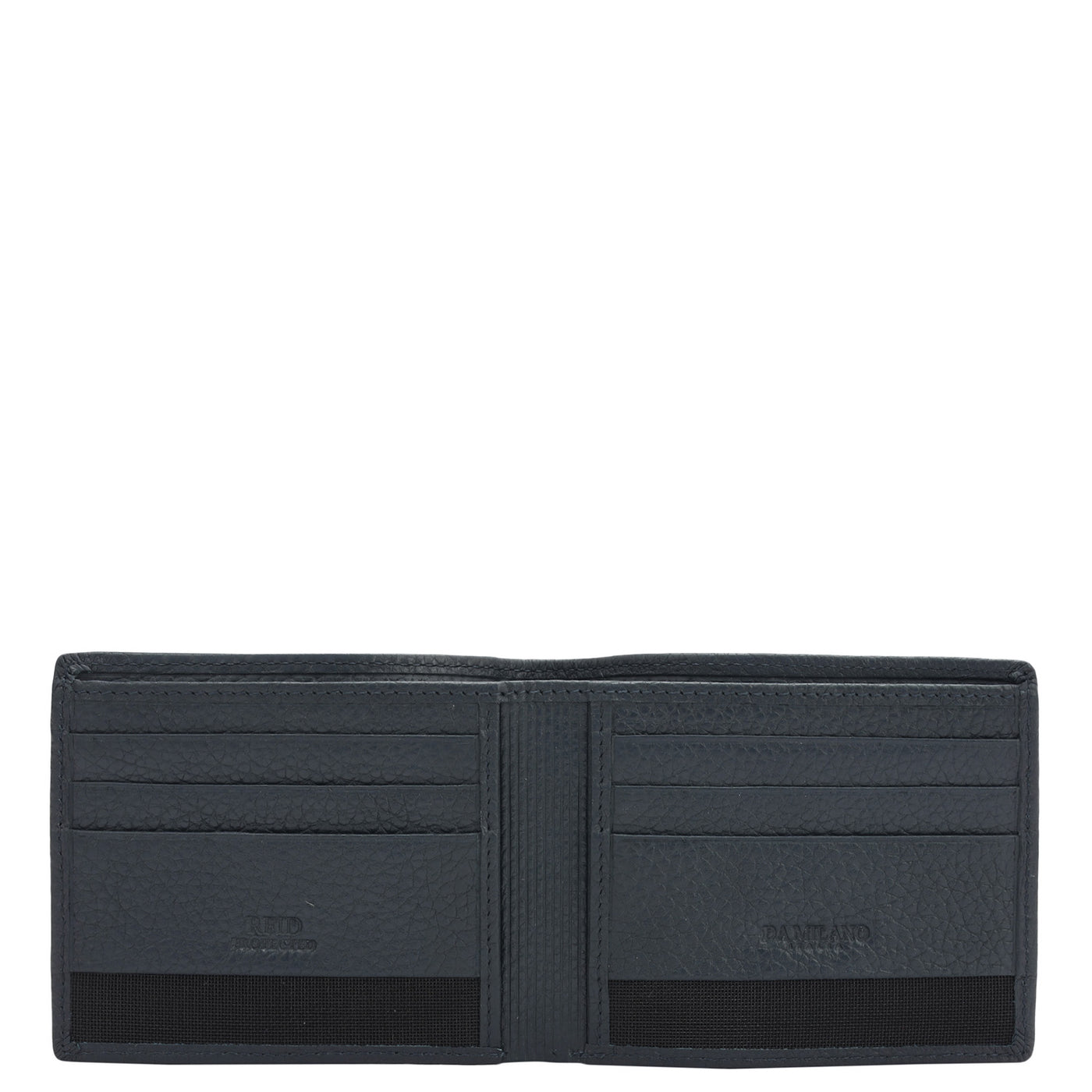 Navy Bifold Leather Mens Wallet