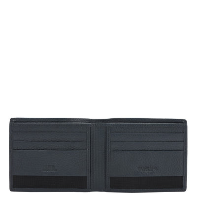 Navy Bifold Leather Mens Wallet