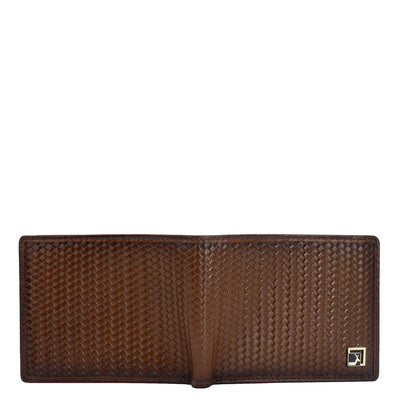 Cognac Bifold Leather Mens Wallet