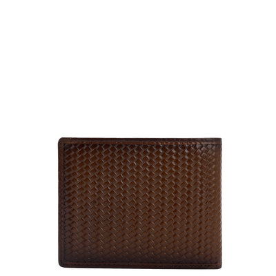 Cognac Bifold Leather Mens Wallet