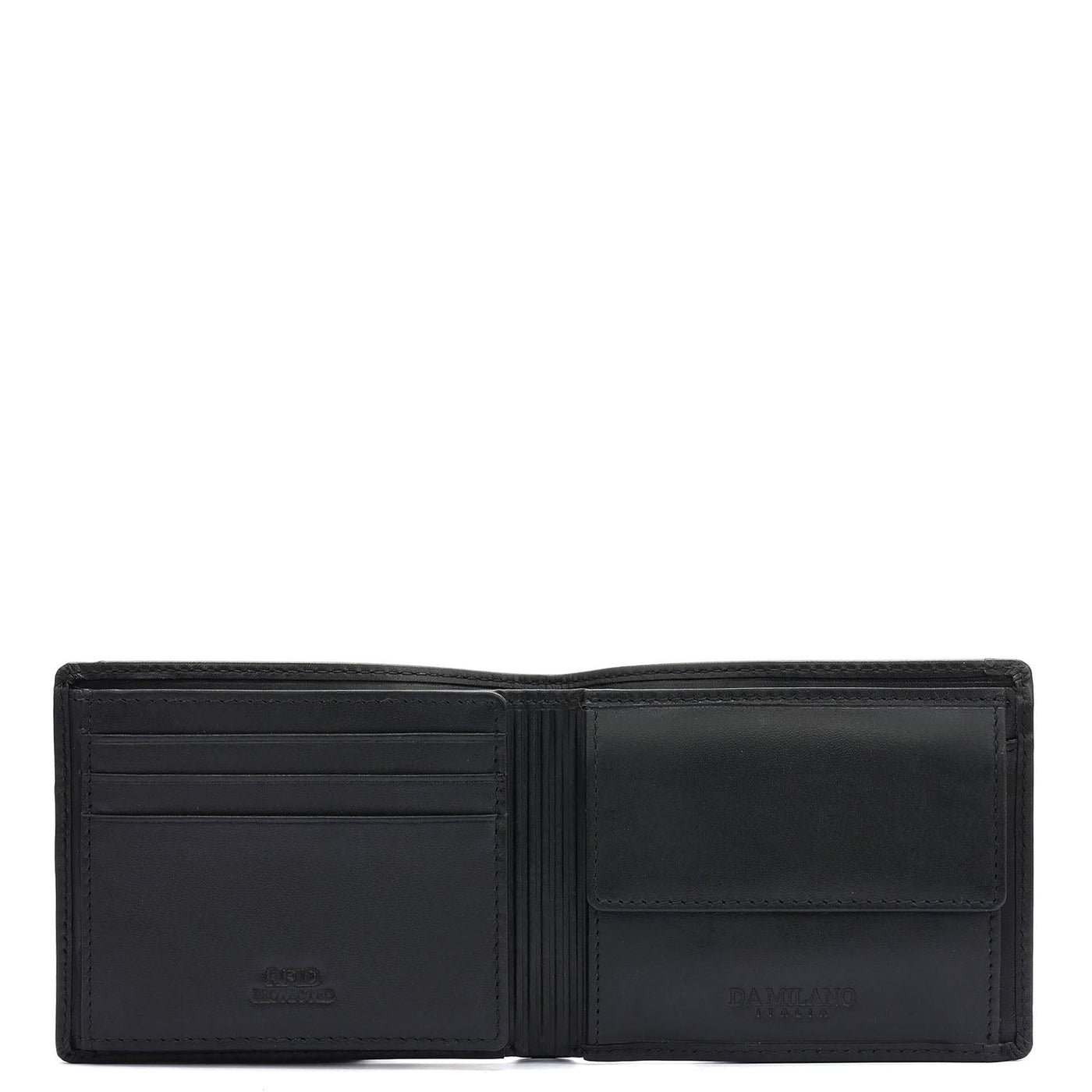 Black Bifold Leather Mens Wallet