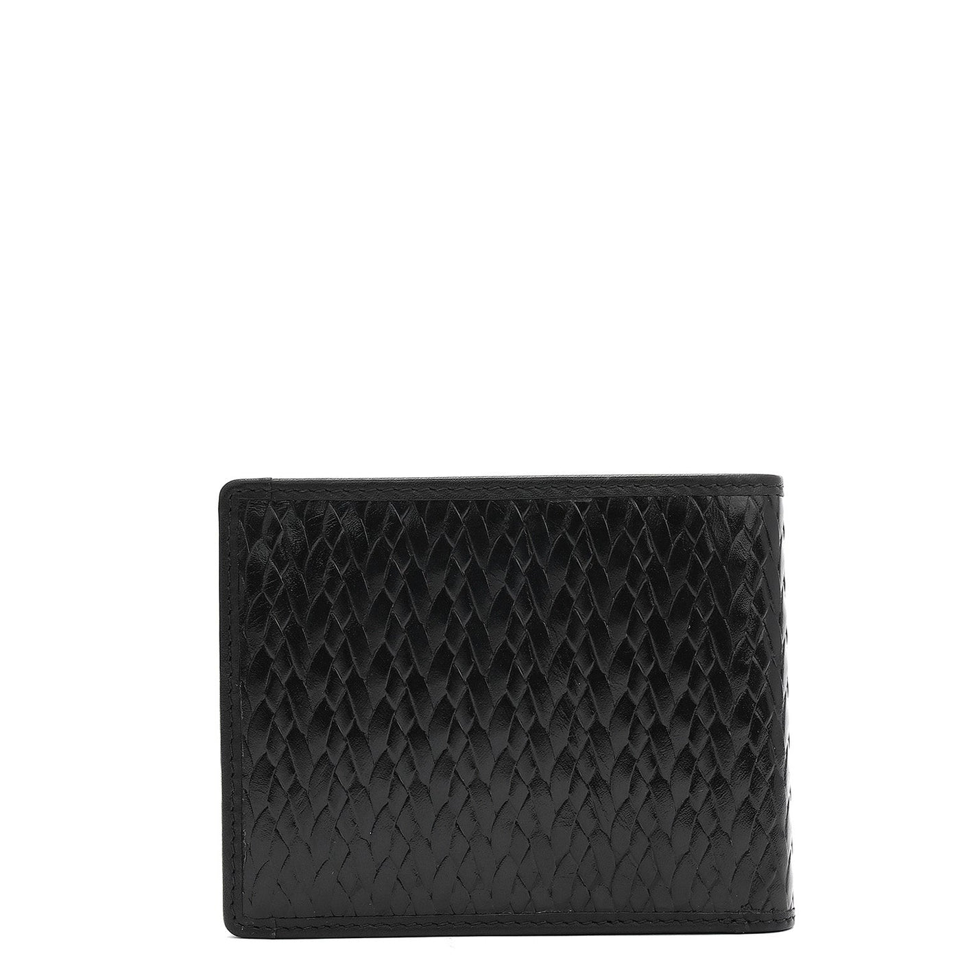 Black Bifold Leather Mens Wallet