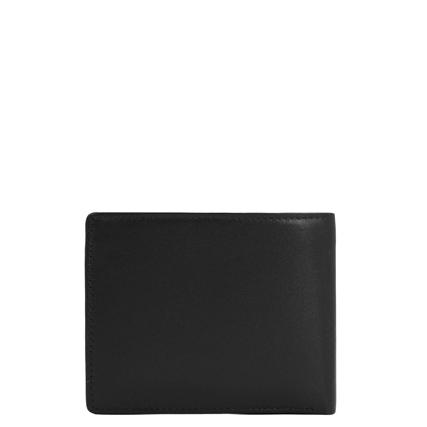 Black Bifold Leather Mens Wallet