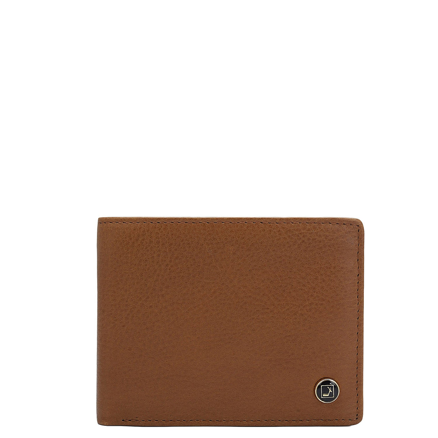 Cognac Bifold Leather Mens Wallet