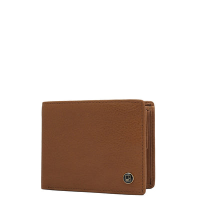 Cognac Bifold Leather Mens Wallet