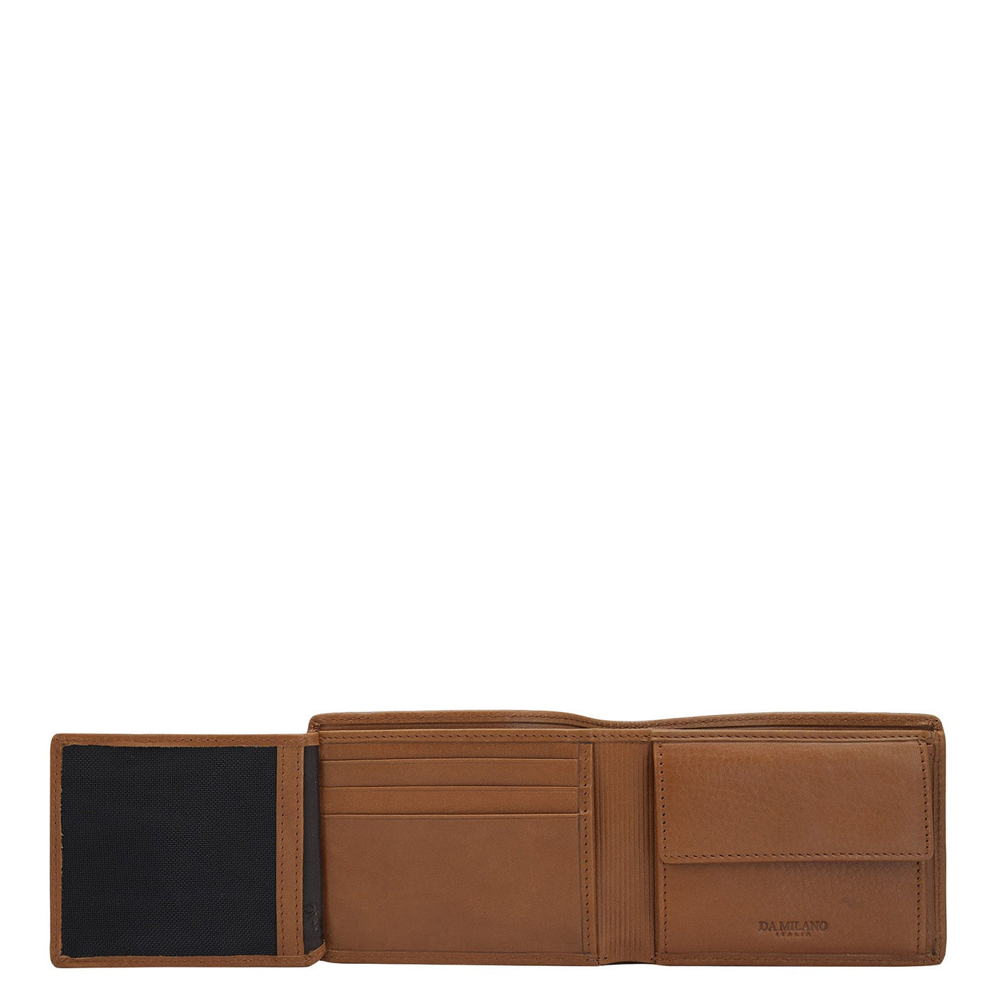 Cognac Bifold Leather Mens Wallet