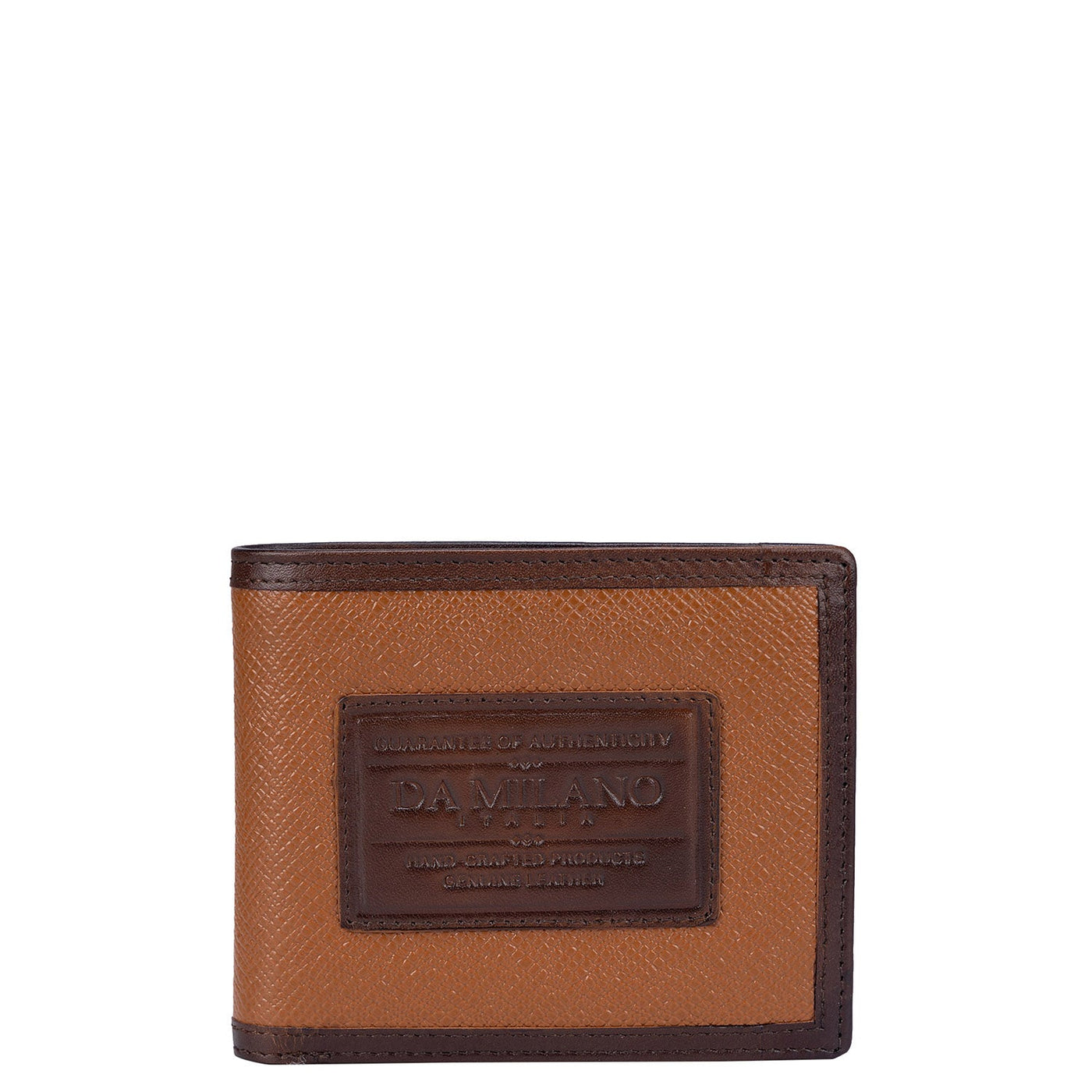 Cognac Bifold Leather Mens Wallet