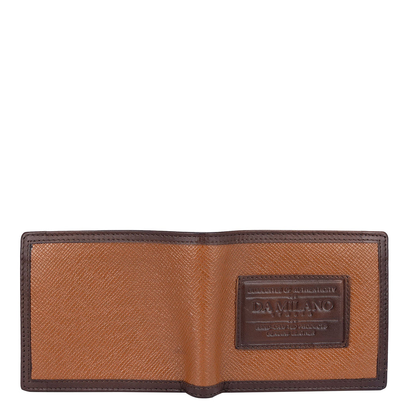 Cognac Bifold Leather Mens Wallet