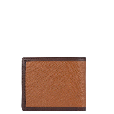 Cognac Bifold Leather Mens Wallet