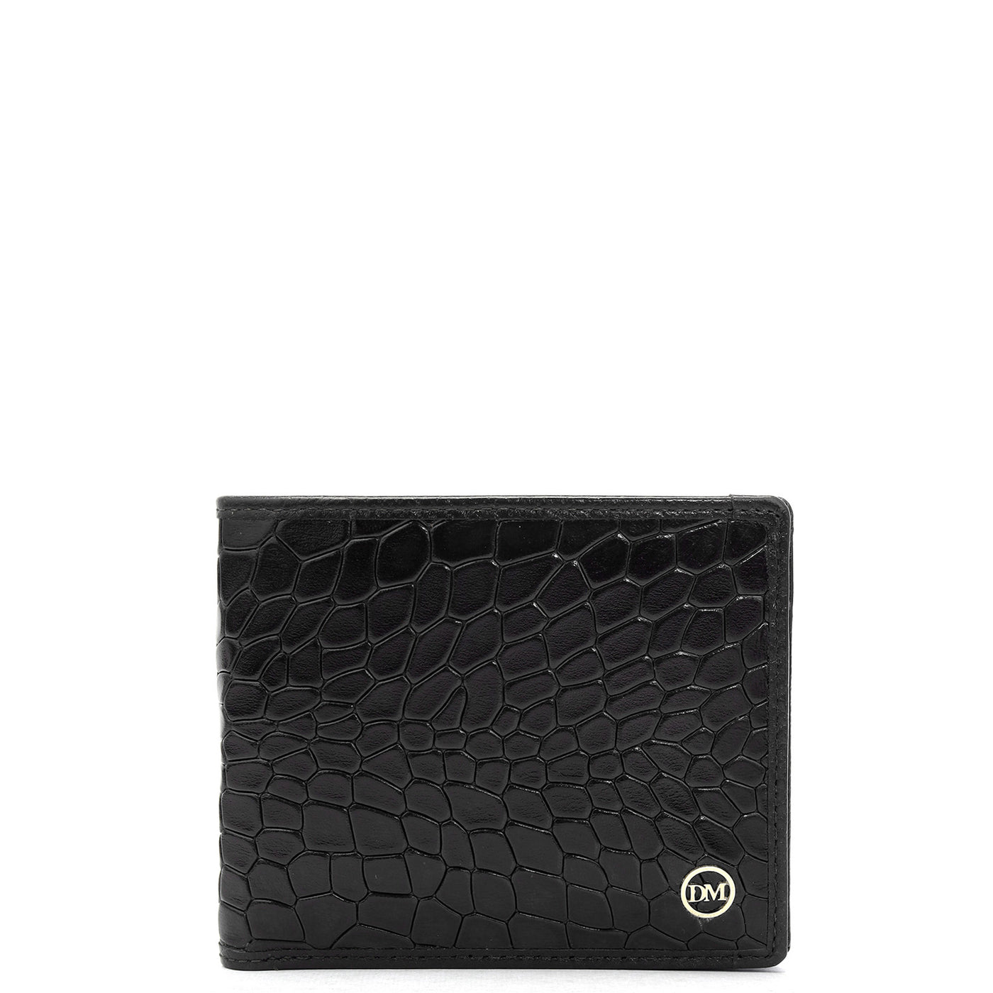 Black Bifold Leather Mens Wallet