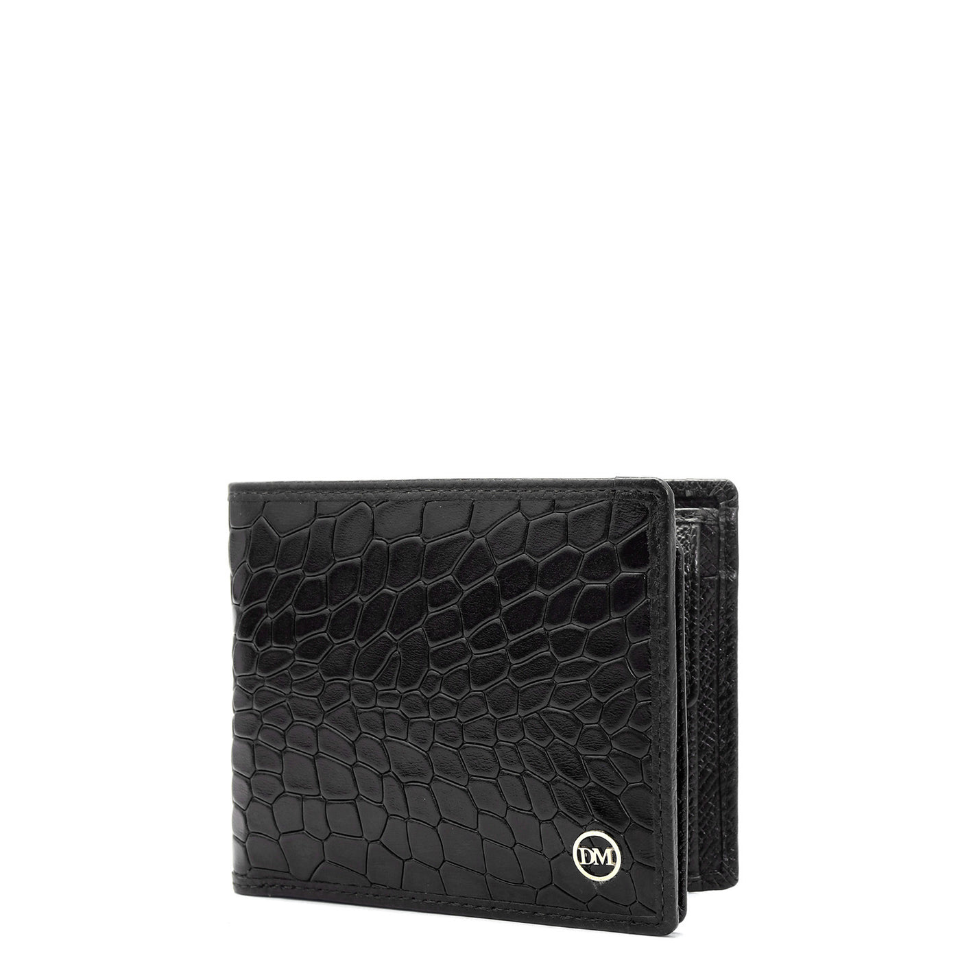 Black Bifold Leather Mens Wallet