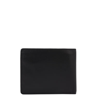 Black Bifold Leather Mens Wallet