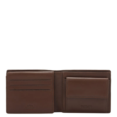 Brown Bifold Leather Mens Wallet