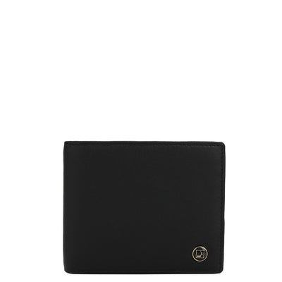 Black Bifold Leather Mens Wallet