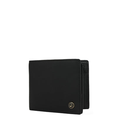 Black Bifold Leather Mens Wallet