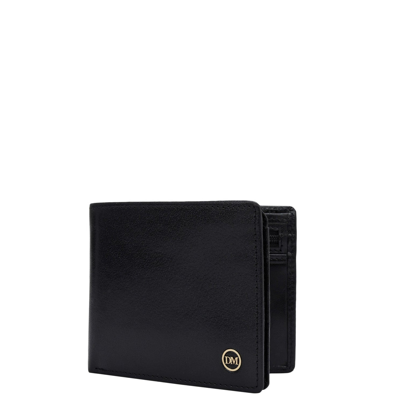 Black Bifold Leather Mens Wallet