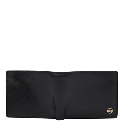 Black Bifold Leather Mens Wallet