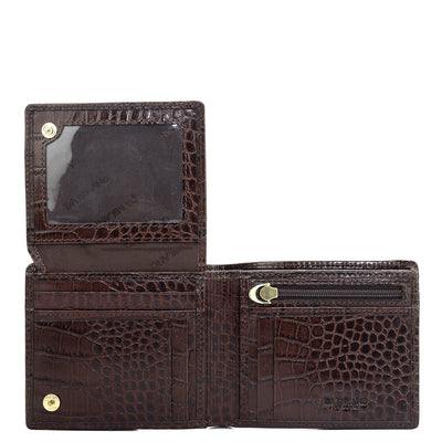 Brown Bifold Leather Mens Wallet