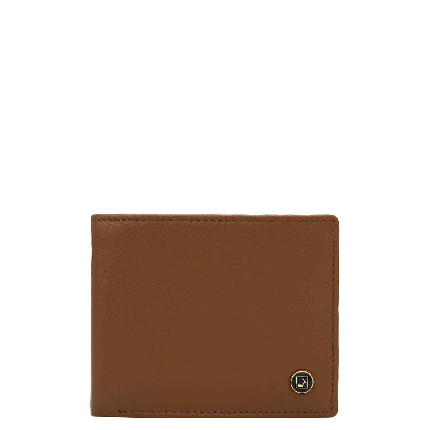 Cognac Bifold Leather Mens Wallet