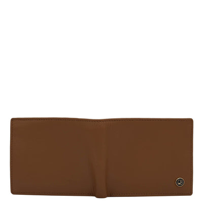 Cognac Bifold Leather Mens Wallet