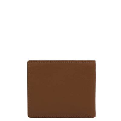 Cognac Bifold Leather Mens Wallet